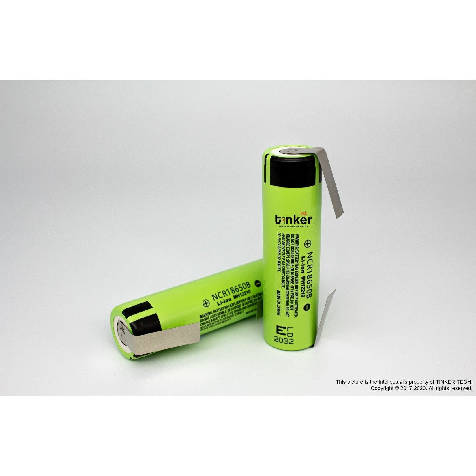 Panasonic NCR18650-B 3400mAh 10A Battery - Solder Tabbed - TinkerTech AU Panasonic 18650 Tabs