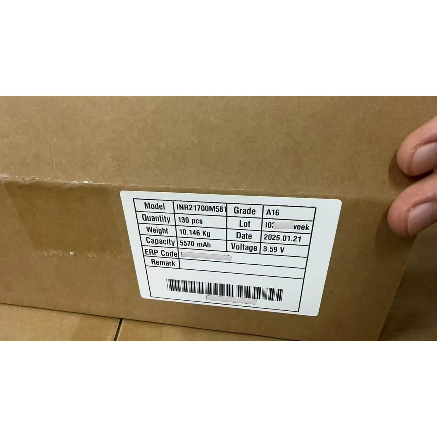 LG M58T 21700 5800mAh 10A Battery