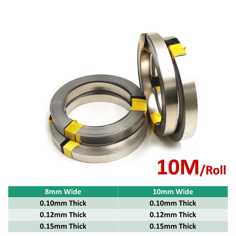 10M/Roll Nickel Plated Steel Strip Spot Weld - TinkerTech AU TinkerTech AU