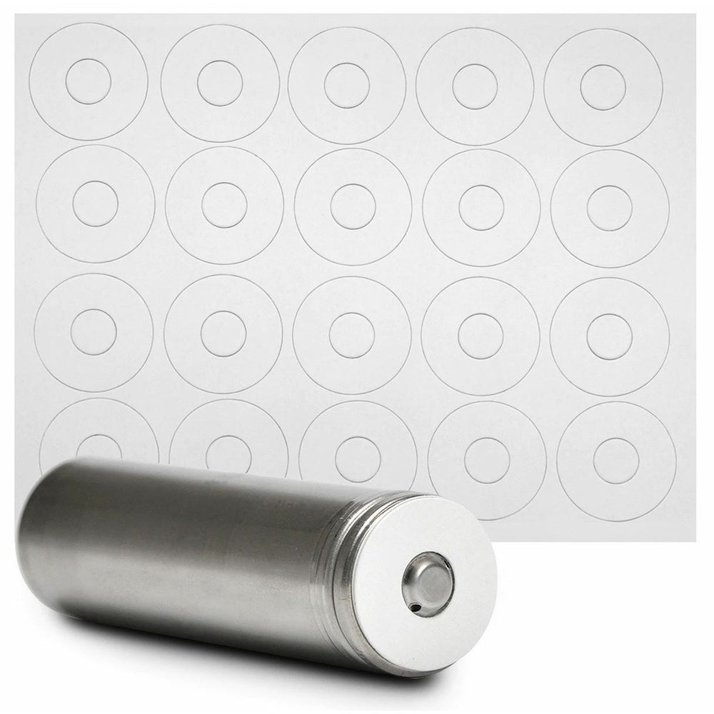 18650 Battery Terminal Insulators - 20pcs - Matte White - Button Top P