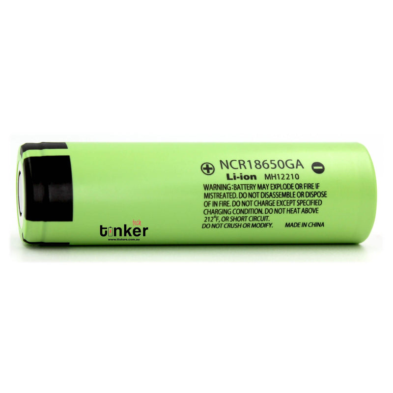 Panasonic/Sanyo NCR18650GA Flat Top 10A 3500mAh 18650 Battery - Genuin –  Liion Wholesale Batteries