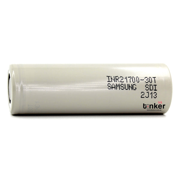 Samsung 30T 21700 3000mAh 35A Battery - TinkerTech AU Samsung 21700 Flat Top