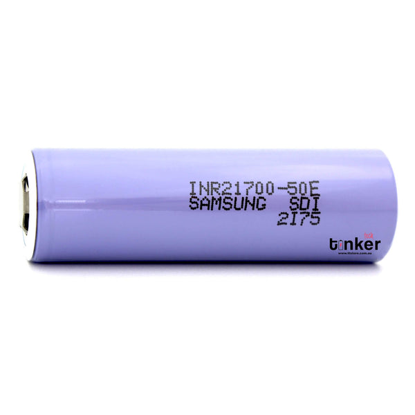 Samsung 50E 21700 5000mAh 10A Battery - Button Top - TinkerTech AU Samsung 21700 Button Top