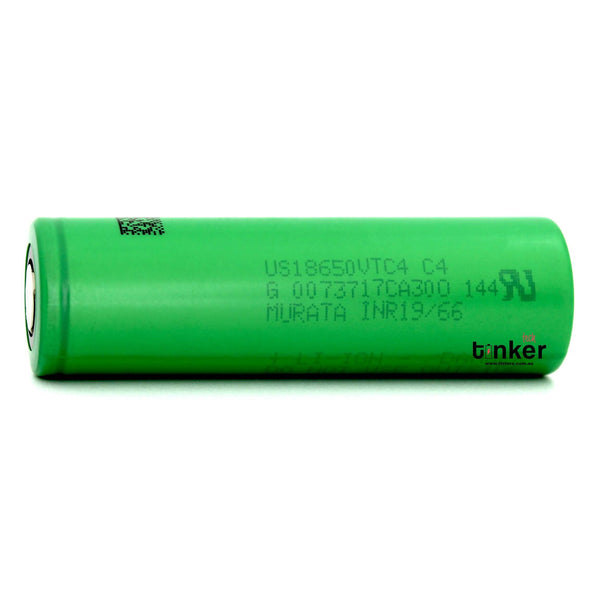 Sony | Murata VTC4 18650 2100mAh 30A Battery - TinkerTech AU Sony / Murata 18650 Flat Top
