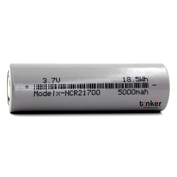 Tesla Model-X 21700 5000mAh 10A Battery - TinkerTech AU Tesla 21700 Flat Top