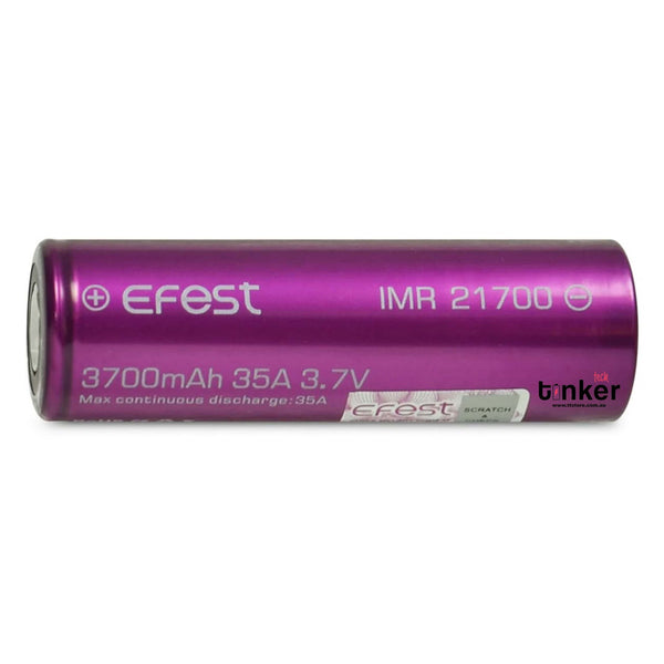 Efest 21700 3700mAh 35A Battery - TinkerTech AU Efest 21700 Flat Top