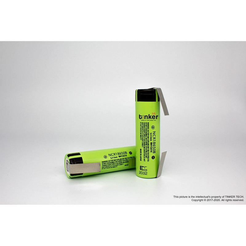 Panasonic NCR18650-B 3400mAh 10A Battery - Solder Tabbed - TinkerTech AU Panasonic 18650 Tabs