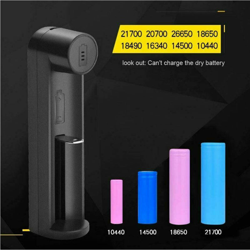 PUJIMAX UNIVERSAL USB 1 Slots Battery Charger - TinkerTech AU TinkerTech AU