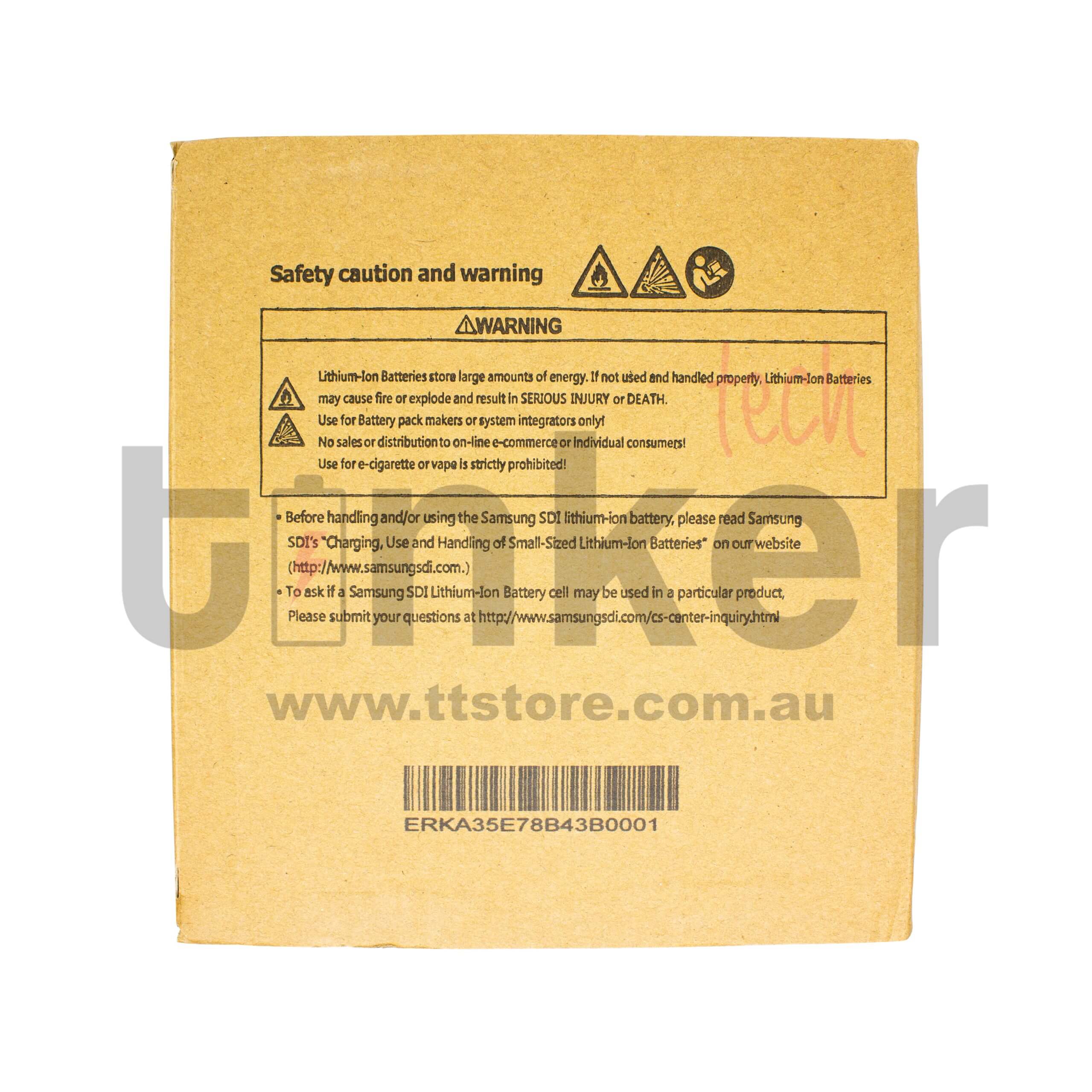 Samsung 30Q 18650 3000mAh 15A - Solder Tabbed - TinkerTech AU Samsung 18650 Tabs