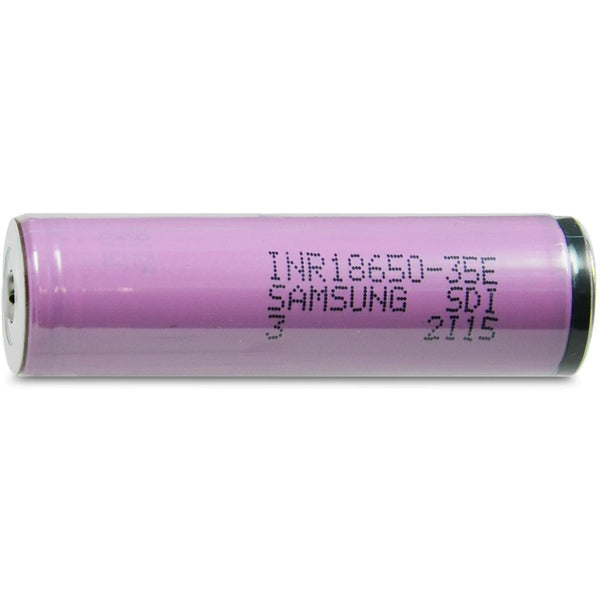 Samsung 35E 18650 3500mAh 8A Battery - Protected Button Top - TinkerTech AU Samsung 18650 Protected