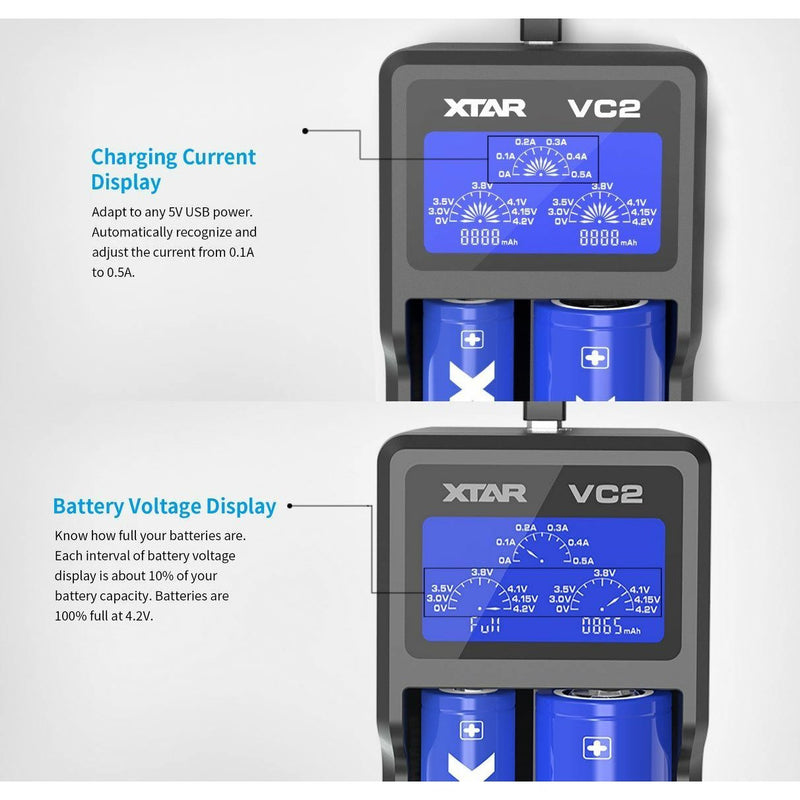 XTAR VC2 Charger - TinkerTech AU XTAR