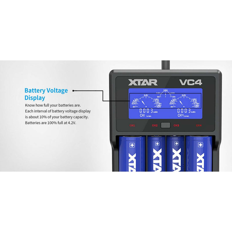 XTAR VC4 Charger - TinkerTech AU XTAR
