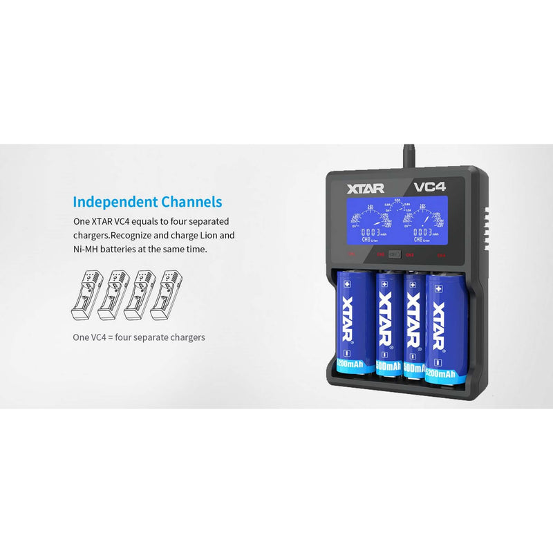 XTAR VC4 Charger - TinkerTech AU XTAR